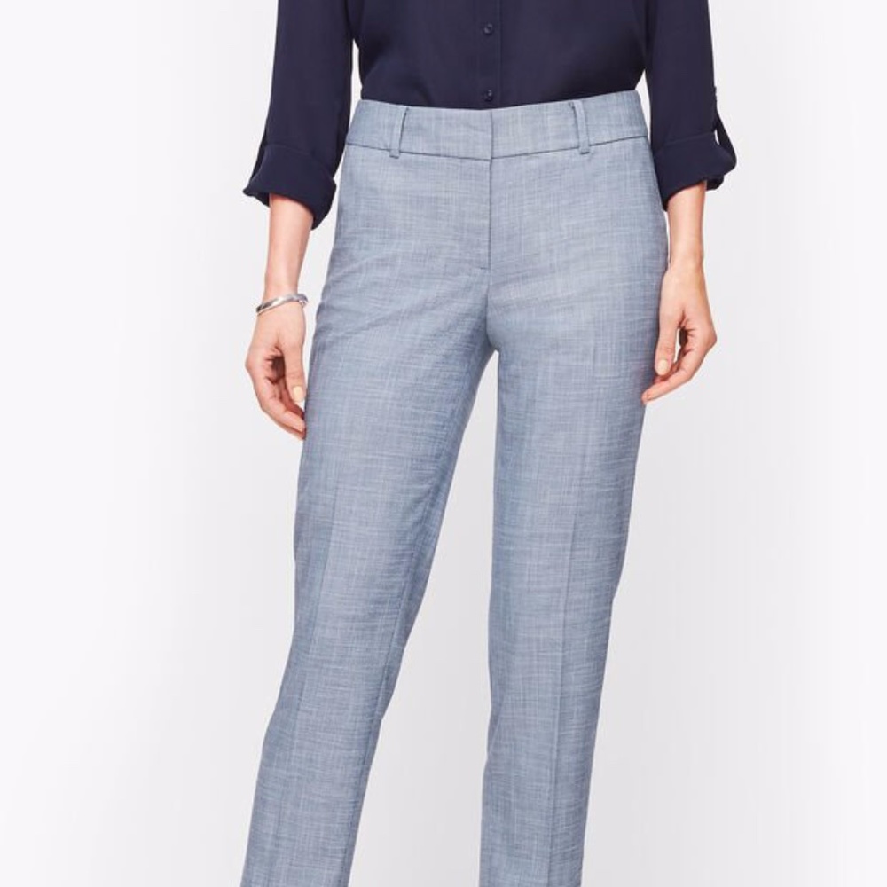 Talbots Hampshire Ankle Pants - Sharkskin